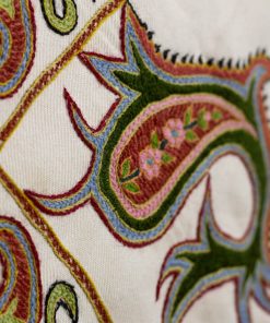 پته دوزی دست دوز طرح سنتی ایرانی با ابعاد ۹۵×۹۵ سانتیمتر